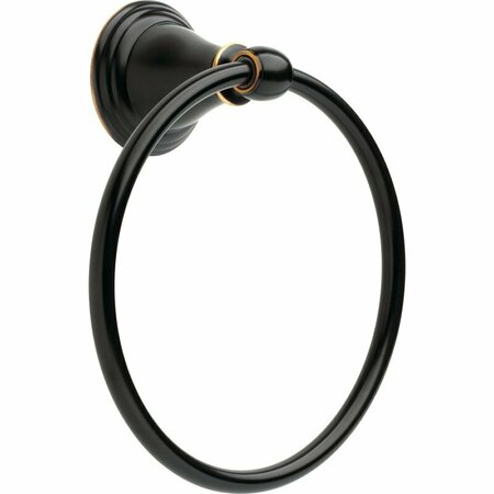 DELTA FAUCET TOWEL RING BLK ZINC ORB 79646-OB